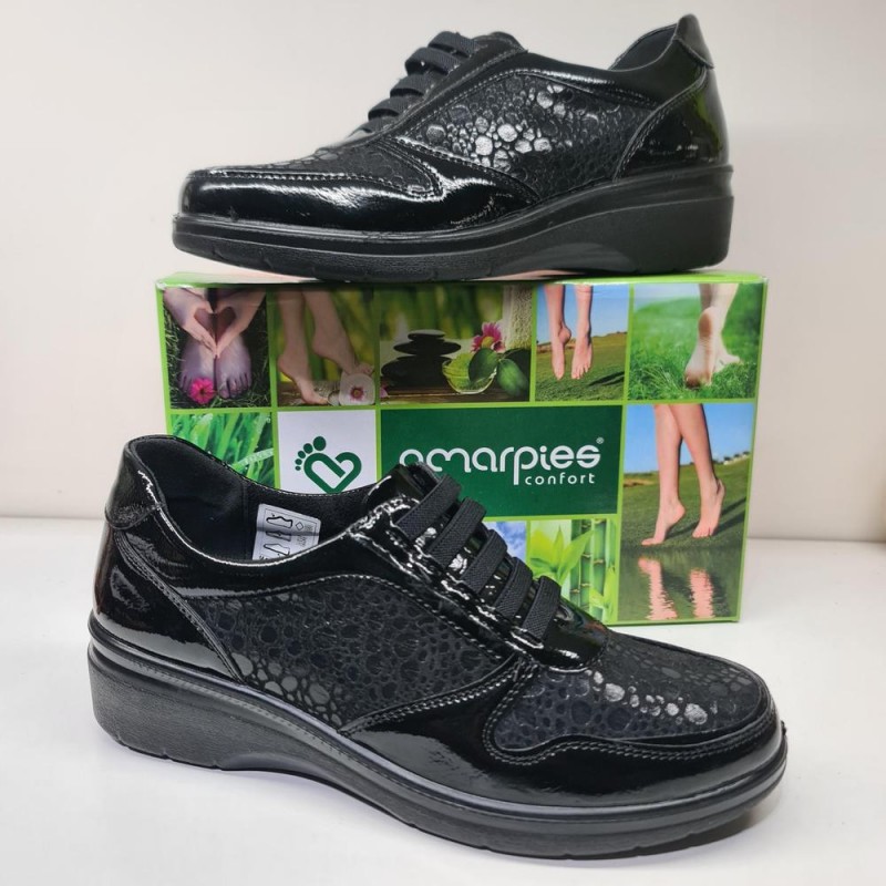 Zapato Confort Elásticos Amarpies Mod 25363 