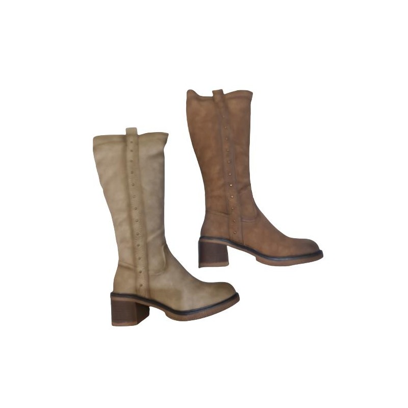 Bota Alta de Remaches Amarpies Mod 25653