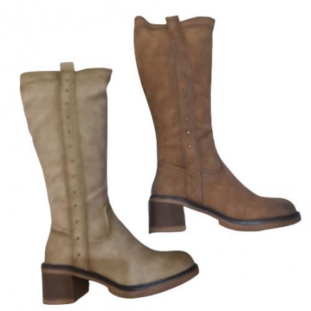 Bota Alta de Remaches Amarpies Mod 25653