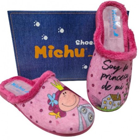 Zapatilla destalonada Princesa Michu Mod 7150