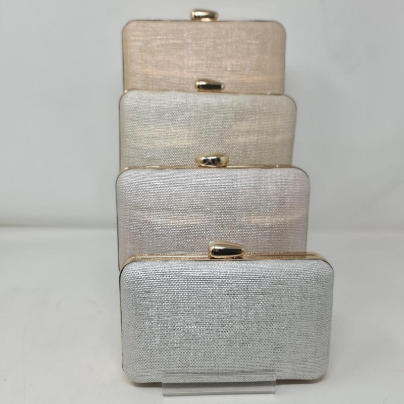 Clutch Rafia Metalizada AST20148