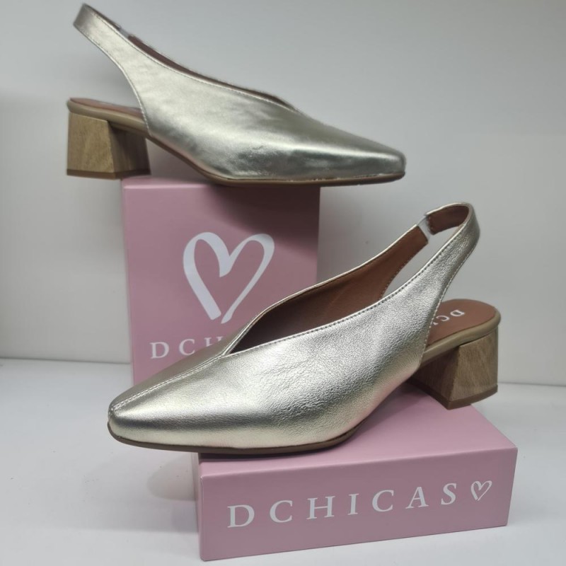 Zapato Piel Destalonado D Chicas 4861