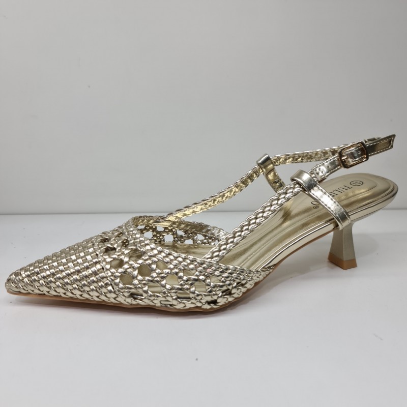 Stiletto Trenza Oro L3115