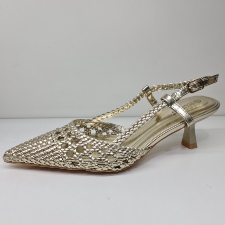 Stiletto Trenza Oro L3115