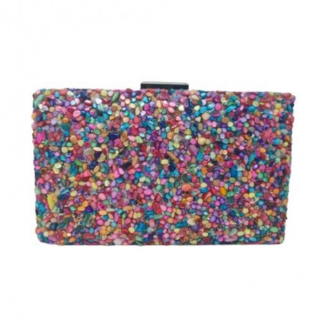 Clutch MultiColor  Plata