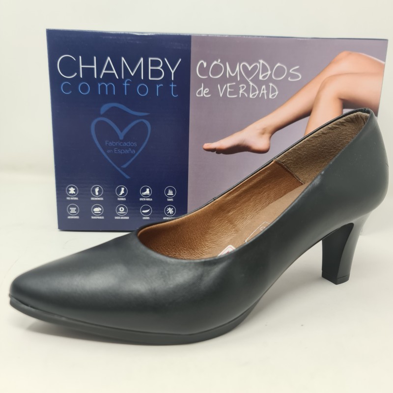 Stileto Piel. Chamby 4276