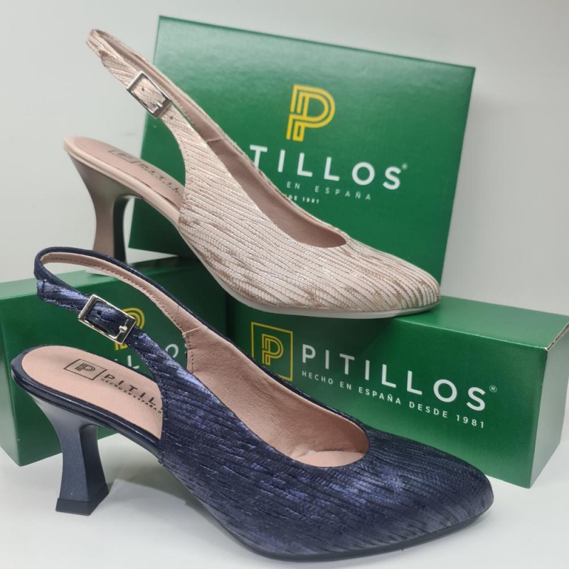 Zapato Salon Destalonado Mod  5801 Pitillos