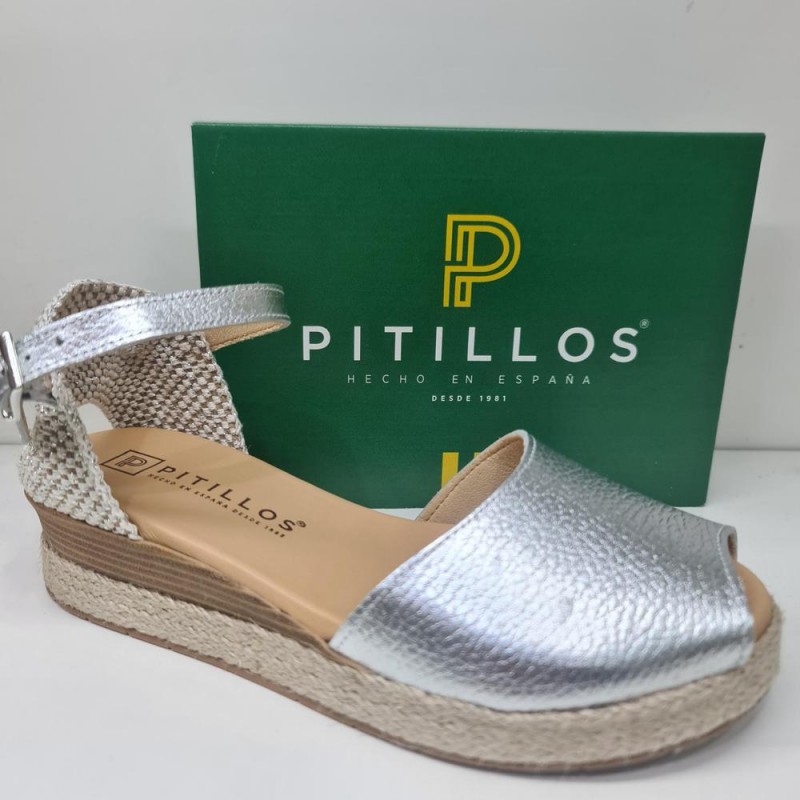 Esparteña Cuña Media Pitillos Mod 5532