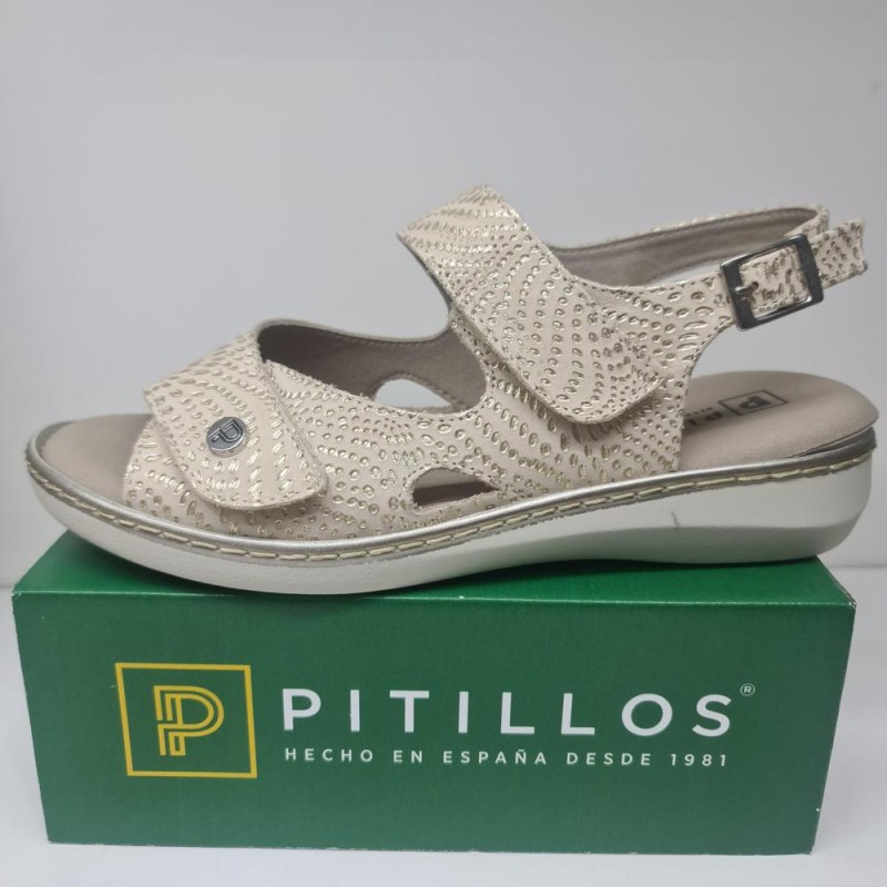 Sandalia Velcros Mod  5580 Pitillos