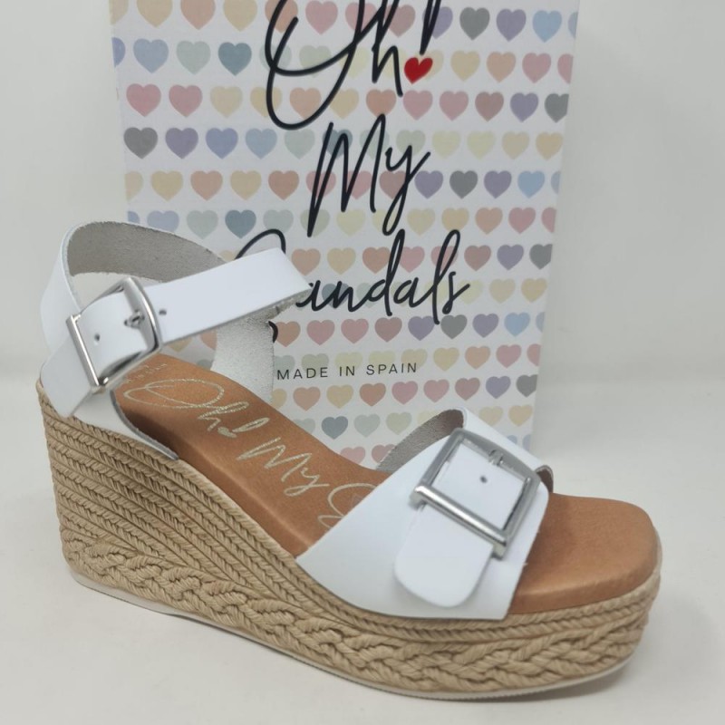 Sandalia Cuña Piel Oh My Sandals Mod 5459 Sandalia Cuña Piel Oh My Sandals Mod 5459