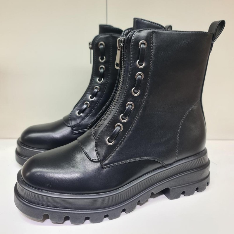 Bota Cremallera Piso Track Alta Moda Y2037
