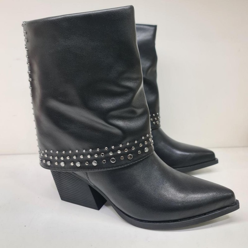 Bota Solapa Tachas Alta Moda RQ 76