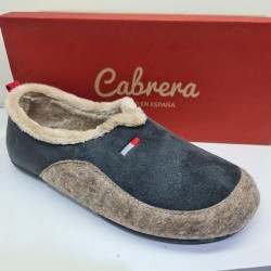 Zapatilla Cerrada Cabrera Gris Mod 3537