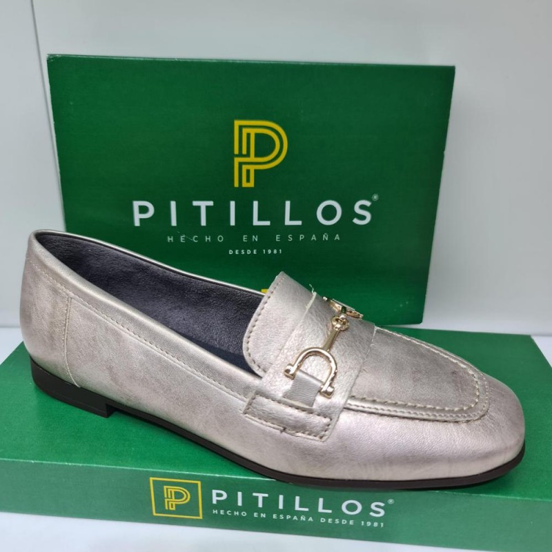 Mocasin Laminado Champan Mod  10170 Pitillos