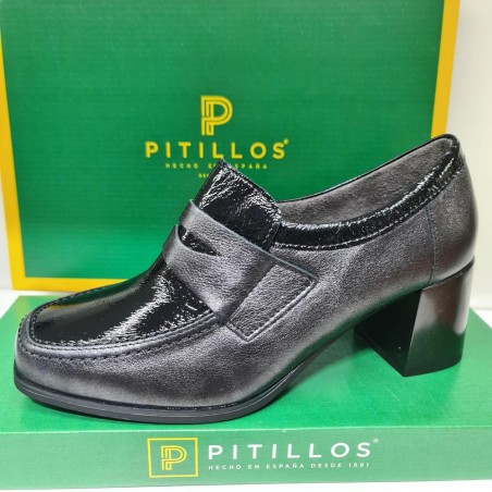 Zapato Abotinado Tacon Mod  10131 Pitillos