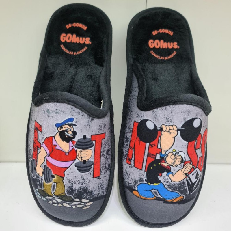 Zapatilla De Casa Popeye  Mod  6636 Gomus 