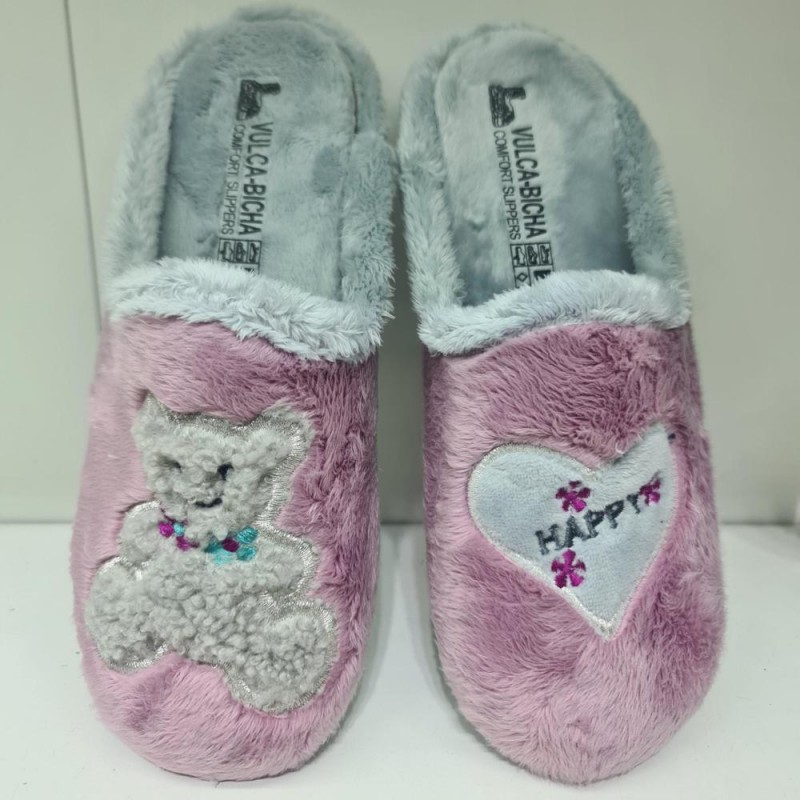 Zapatilla Happy Osito Vulca Bicha Mod 4349