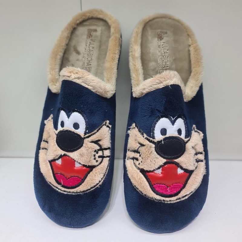 Zapatilla De Casa Diablo Mod  4811 Vulca Bicha