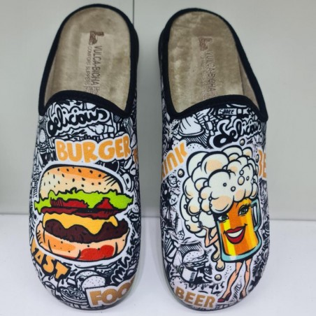 Zapatilla De Casa Buguer/Cerve Mod  1833 Vulca Bic