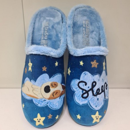 Zapatilla Perrito Dormido Vulca Bicha Mod 5364