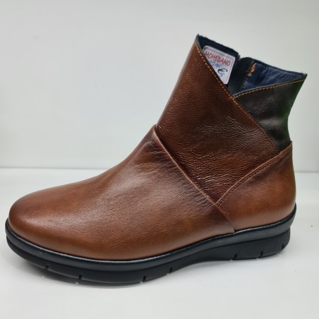 Botín Plano Piel Baerchi Mod 54074