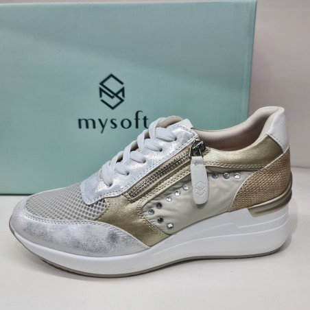 Zapato Cuña Tipo Casual Mysoft Mod 25M254