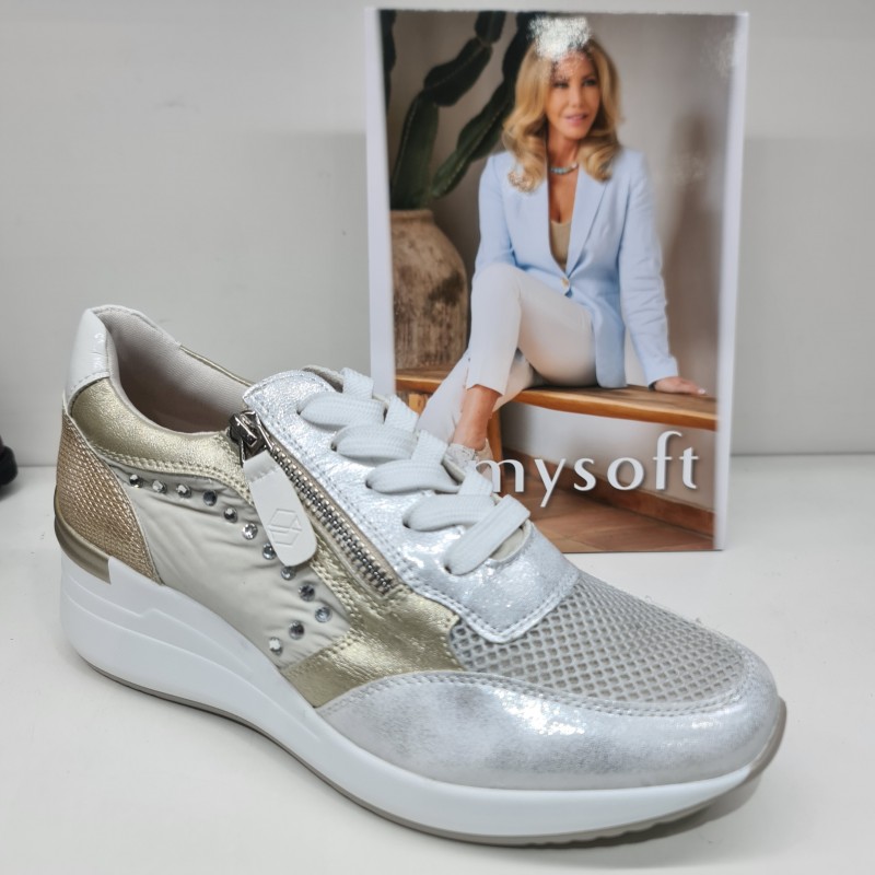 Zapato Cuña Tipo Casual Mysoft Mod 25M254