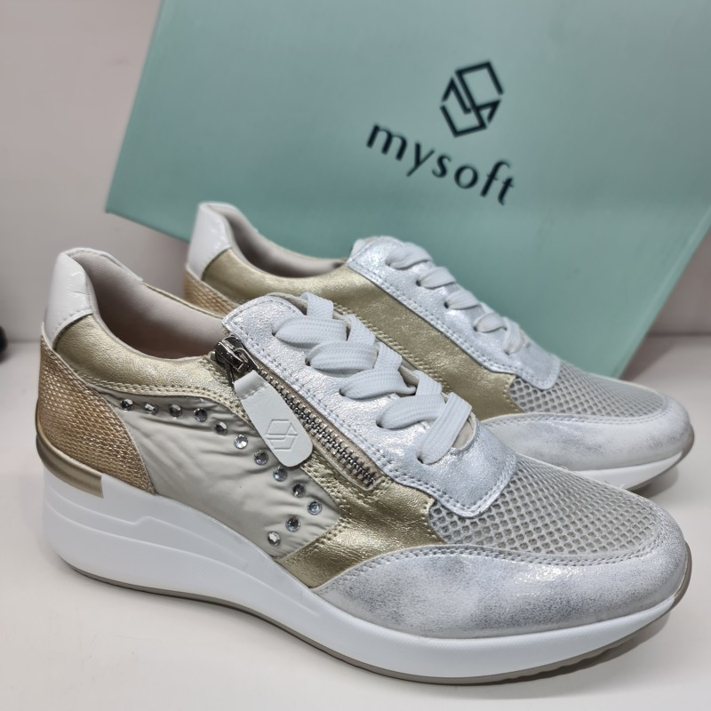 Zapato Cuña Tipo Casual Mysoft Mod 25M254