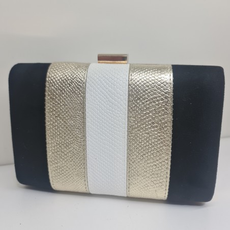 Cartera De Fiesta Multi Negro Mod. 249 Lala