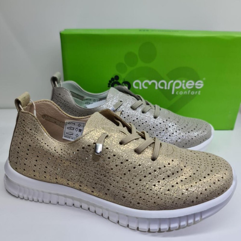 Zapatilla Cordón Elastico Mod  AOG28352 Amarpies