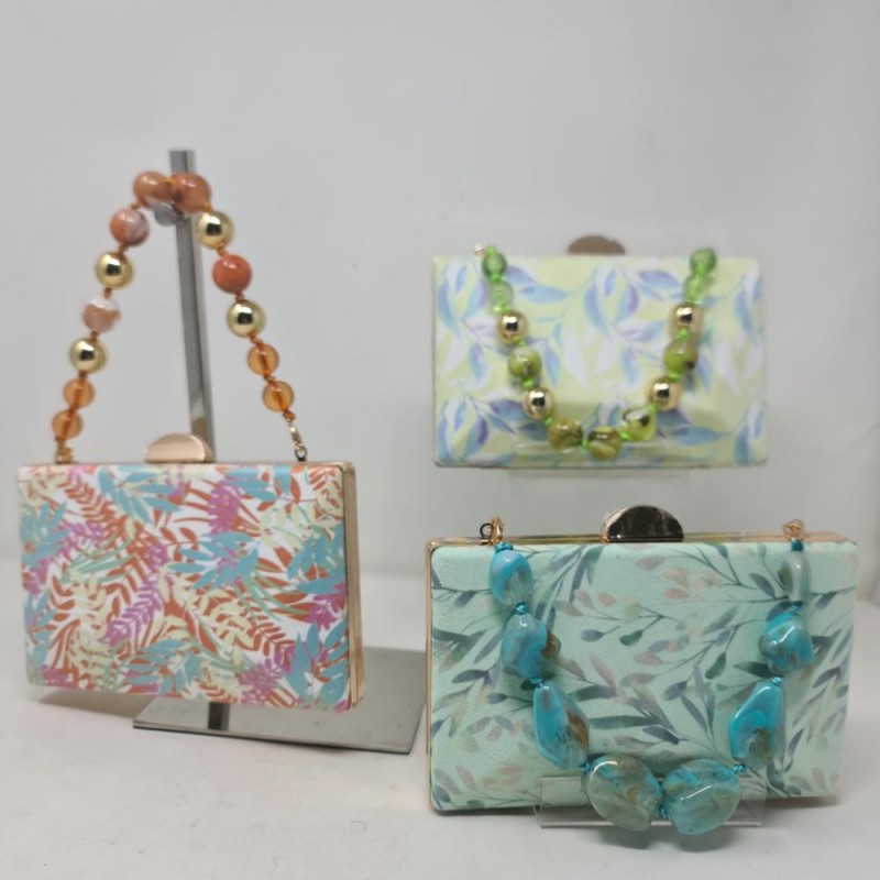 Clutch Hojas Modelo Ast20135 Lesina