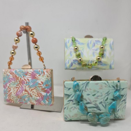 Clutch Hojas Modelo Ast20135 Lesina