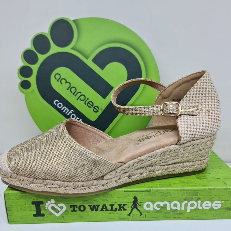 Cuña Yute Platino Amarpies ACX26483
