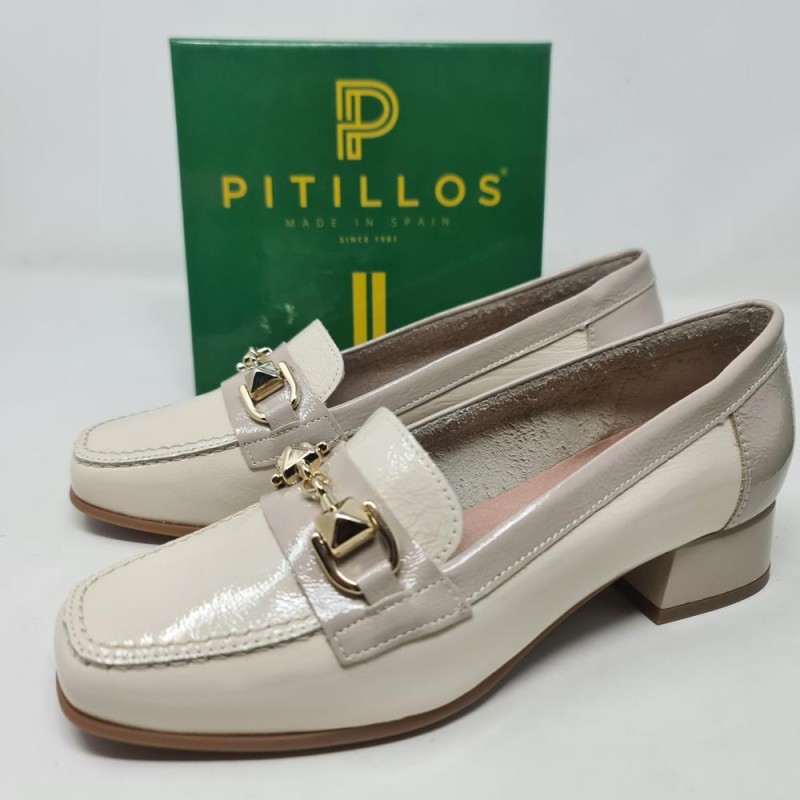 Zapato Charol  Cadena Mod  10481 Pitillos