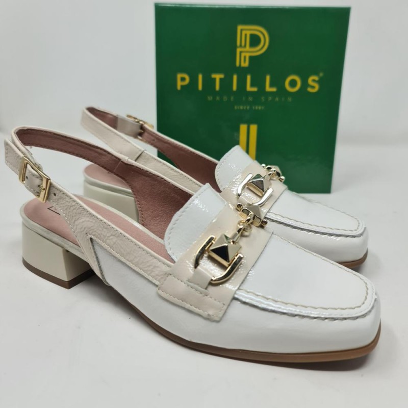 Zapato Destalonado Charol Mod  10483 Pitillos