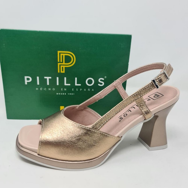 Sandalia Pala Lisa Oro Viejo Mod  10542 Pitillos