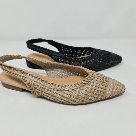 Zapato Plano Rafia Mod  Jm357S