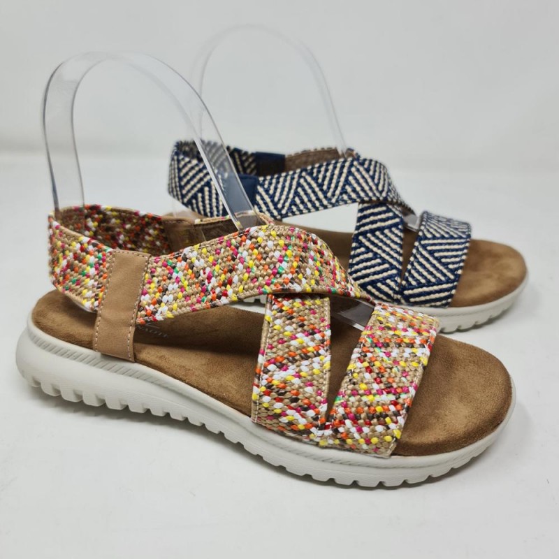 Sandalia Rafia Cruzada Mod  33K0687 HYL