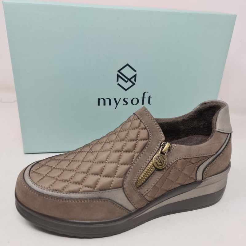 Zapato Acolchado Cremallera  Mod  25M575 Mysoft