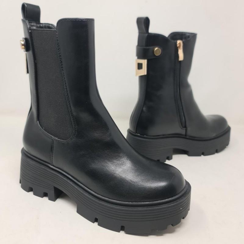 Bota Leticia Elástico Mod  A6295 Alta Moda 