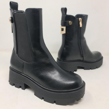 Bota Leticia Elástico Mod  A6295 Alta Moda 