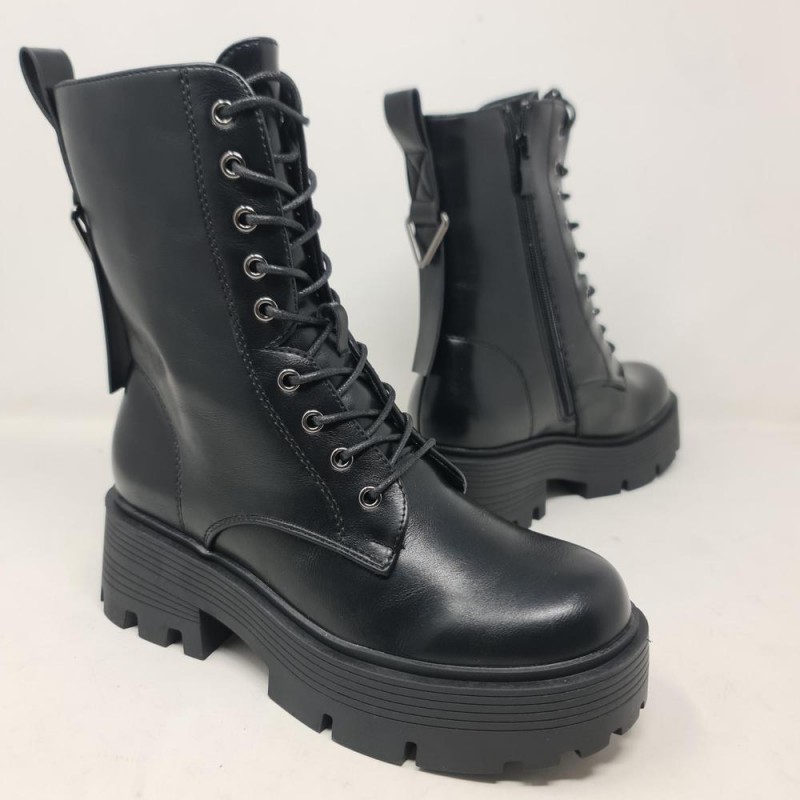 Bota Militar Aurora  Mod  A6296 Alta Moda 