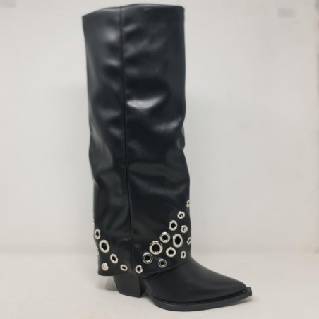 Bota Alta Polaina Tachas Mod  7683 Ideal 
