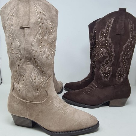 Bota Tejana Tachas Mod  Df059 Poti Pati 