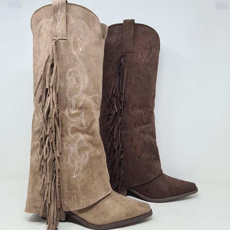 Bota Alta Tejana Flecos  Mod  H8-1063c Joia