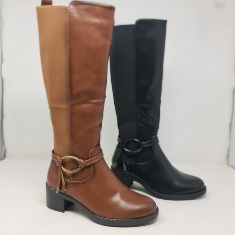 Bota Alta Elásticos Mod  2413 Priska