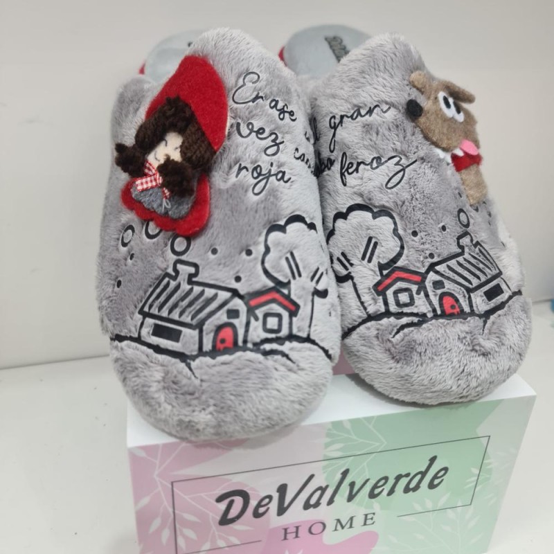 Zapatilla Caperucita DeValverde 6070