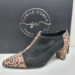 Zapato Abotinado Animal Print  Lyccra Yowas 1377