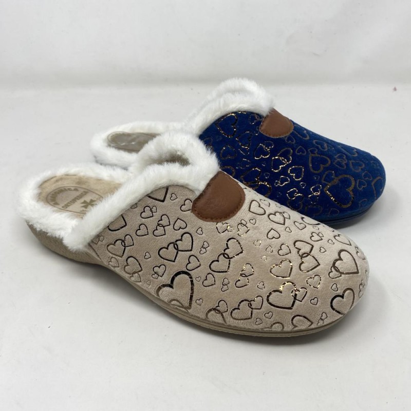 Zapatillas Cuña Corazones Sara 021