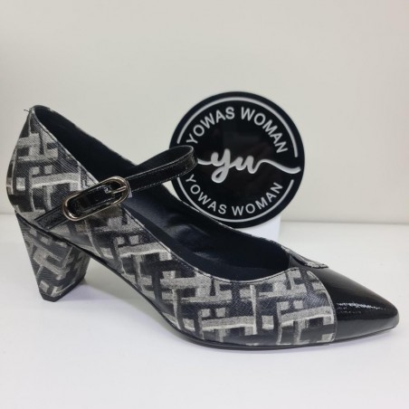 Zapato Tacón Hebilla s Mod  1375   Yowas